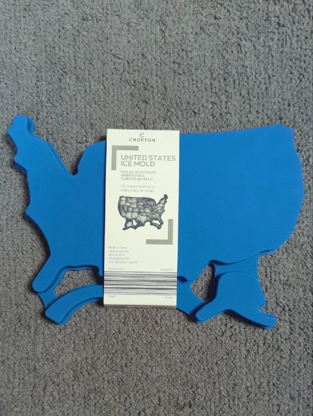 Crofton United States Map Ice Mold - Blue